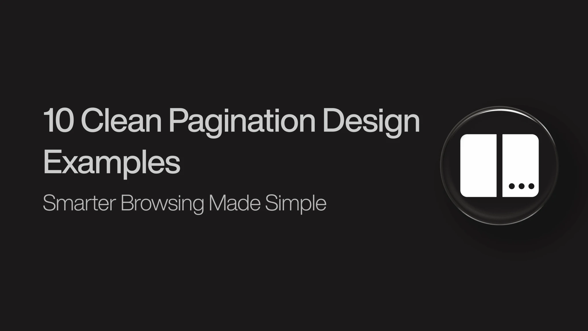Pagination Design Examples