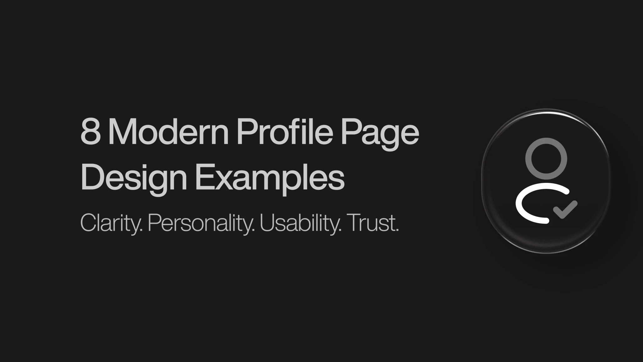 Profile Page Design Examples
