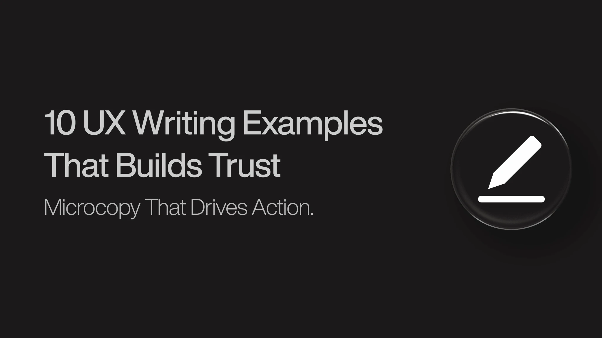 Good UX Writing Examples