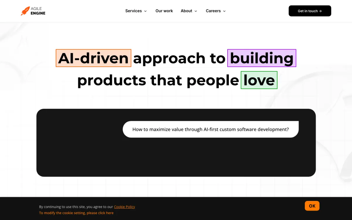 AgileEngine homepage