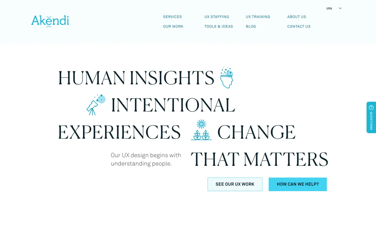 Akendi homepage