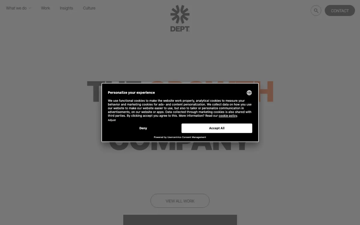 DEPT® homepage