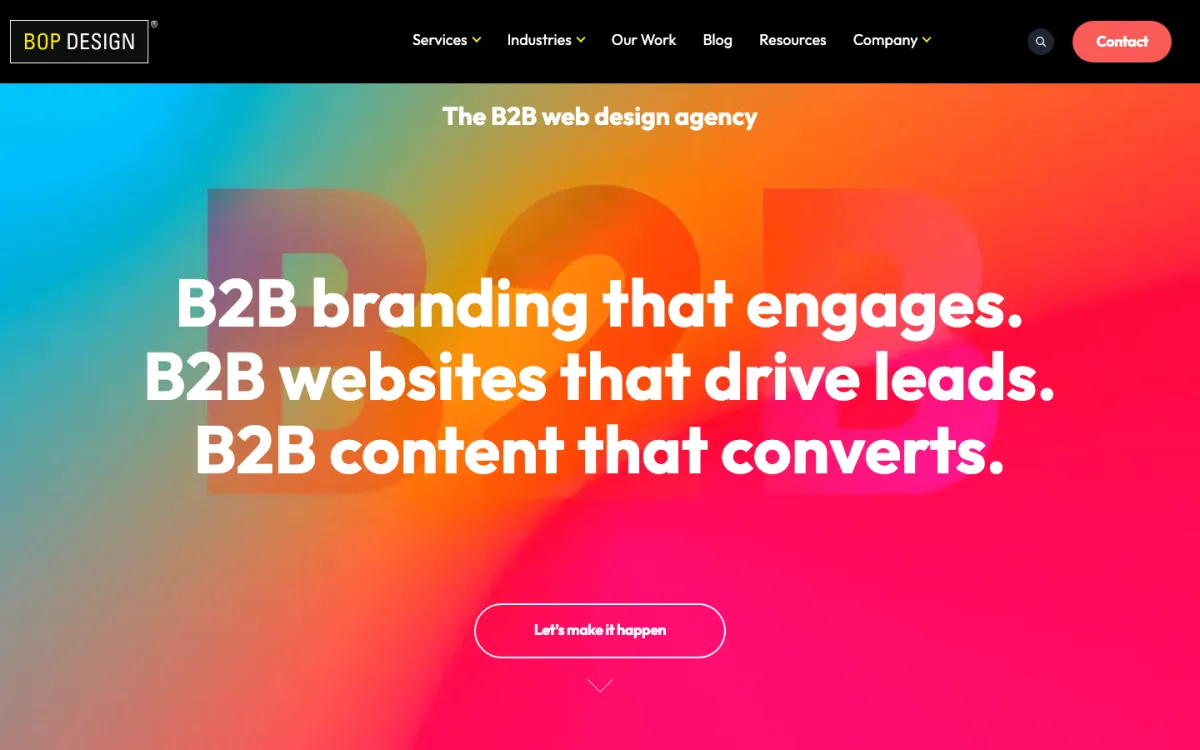Bop Design homepage