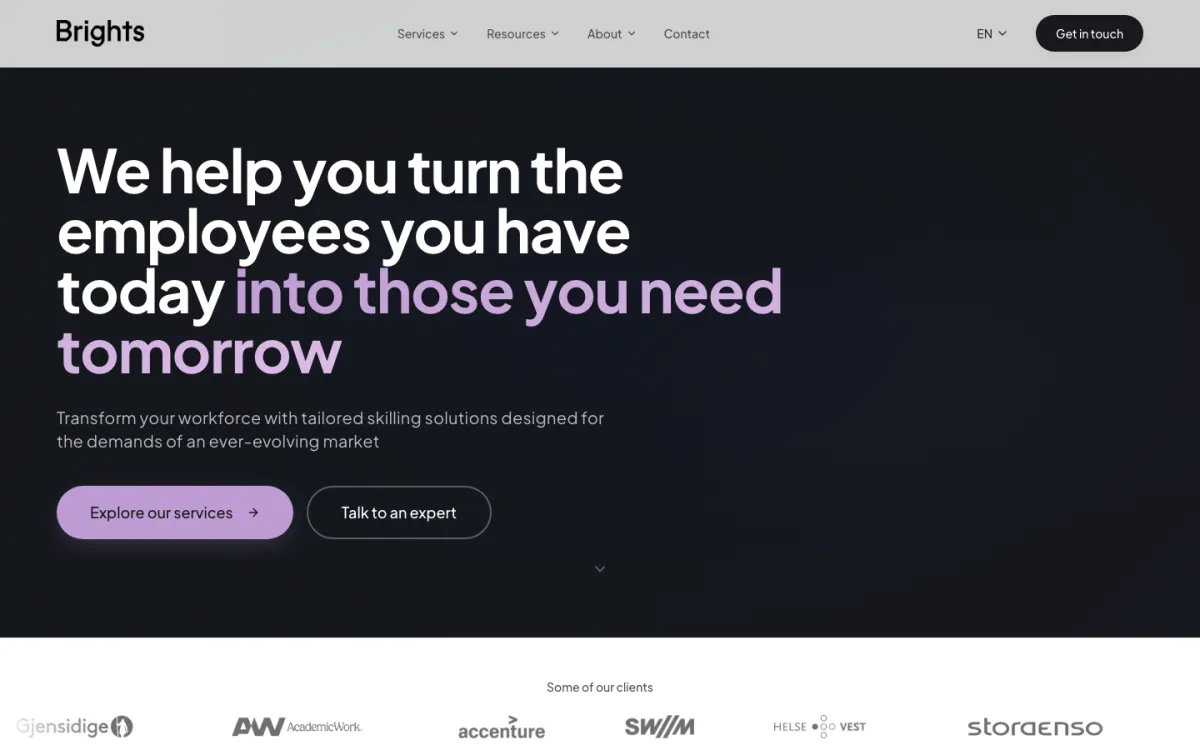 Brights homepage