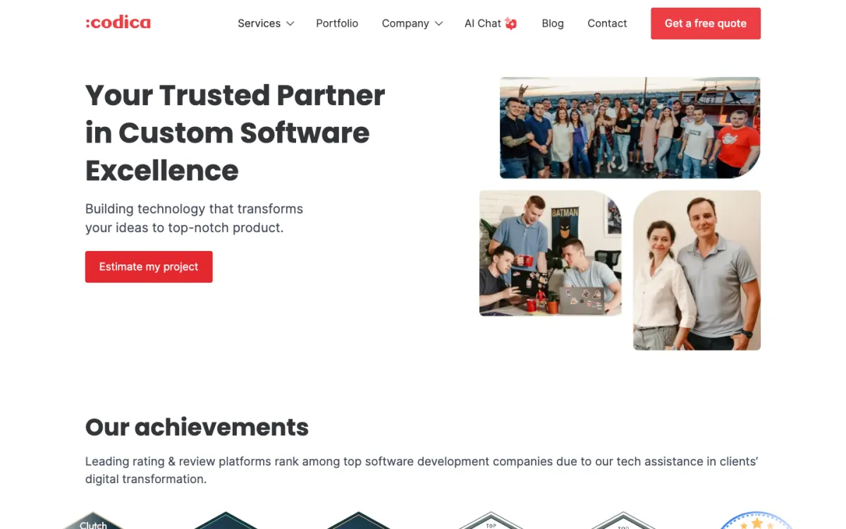 Codica homepage