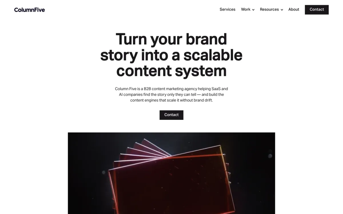 Column Five homepage