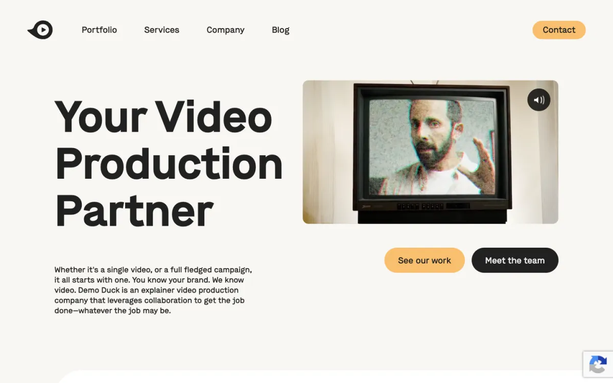 Demo Duck homepage