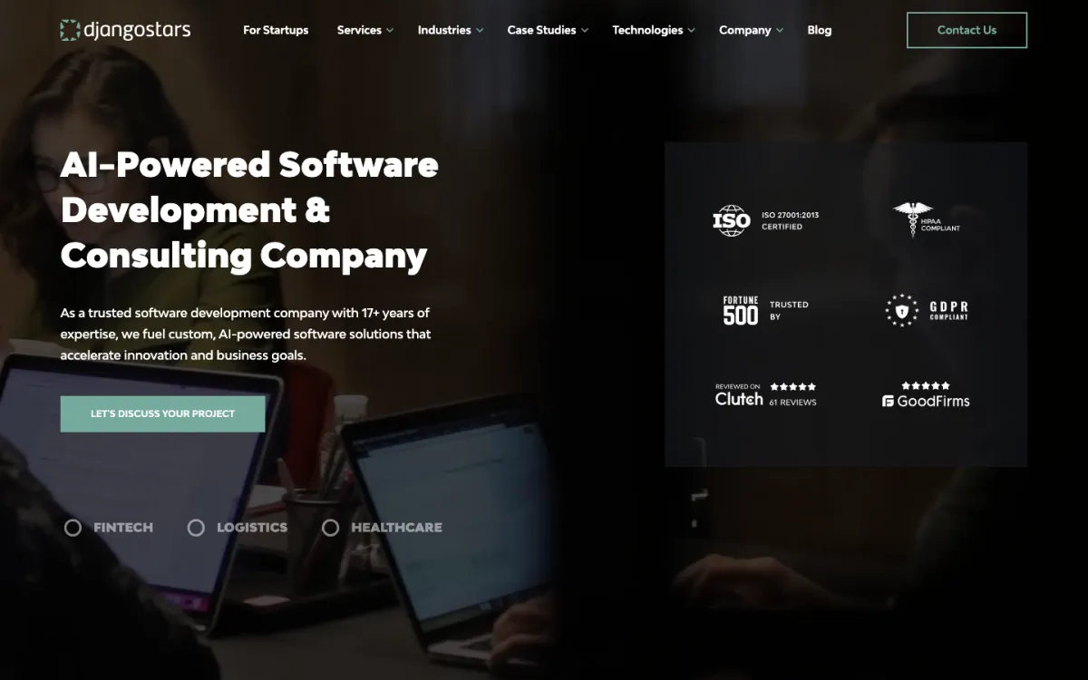 Django Stars homepage