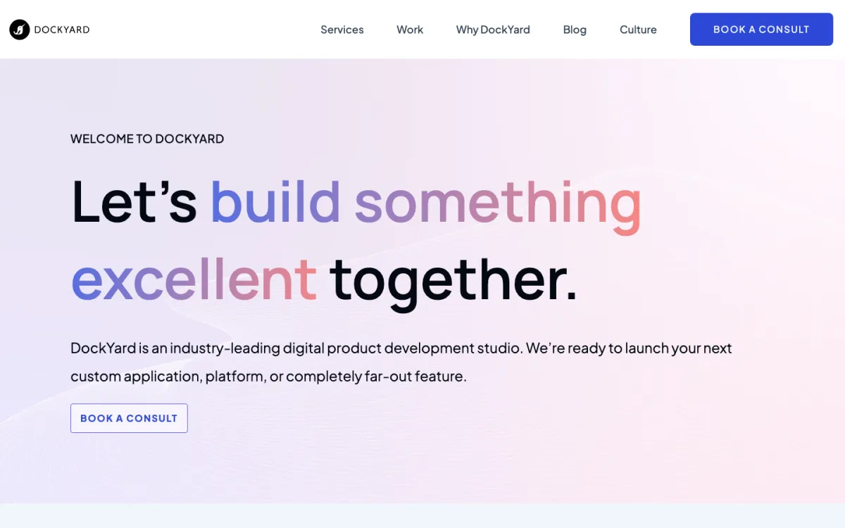 DockYard homepage