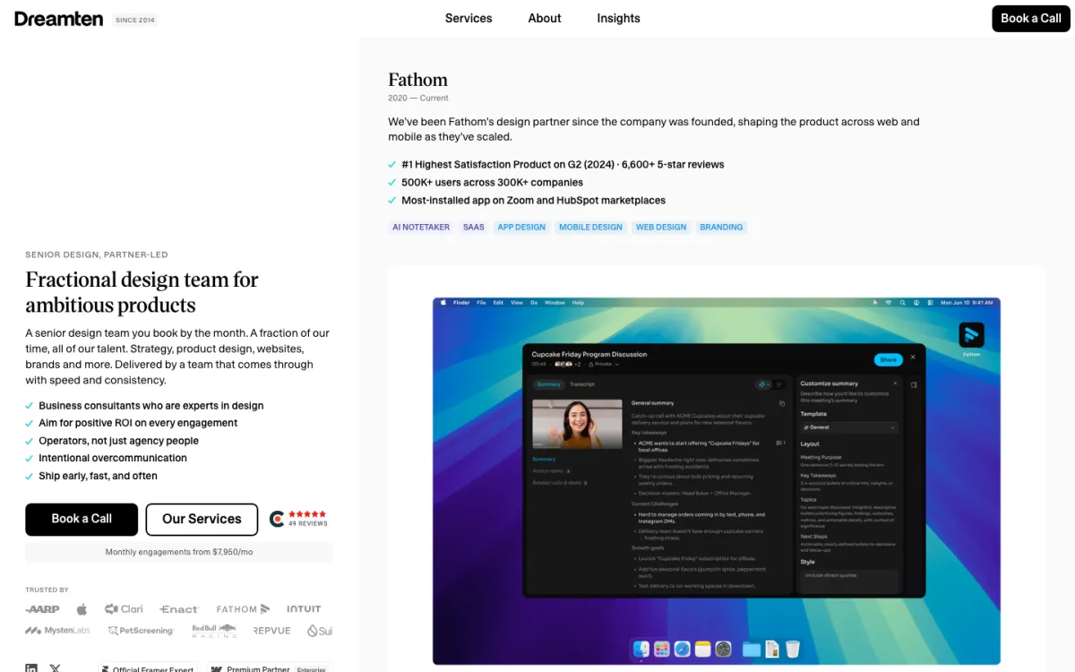 Dreamten homepage