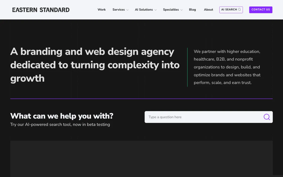 Eastern Standard homepage
