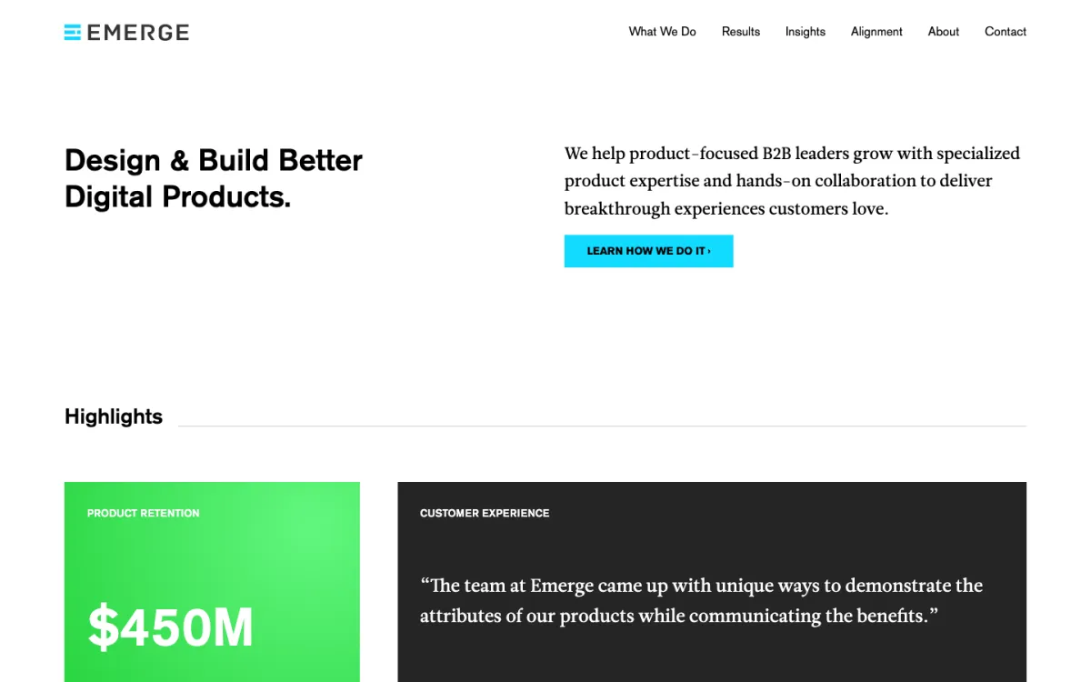 EMERGE homepage