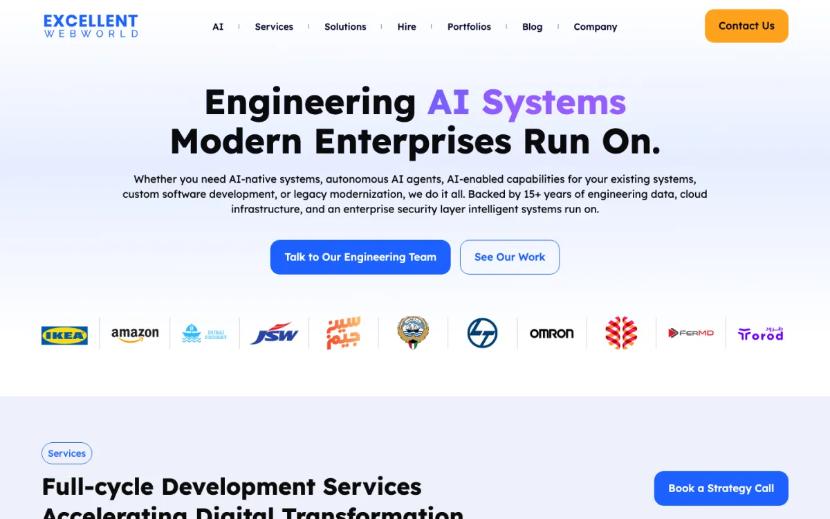 Excellent Webworld homepage