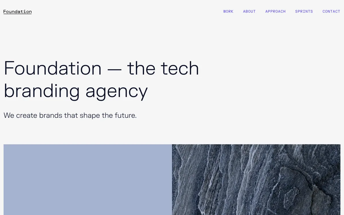 Foundation homepage