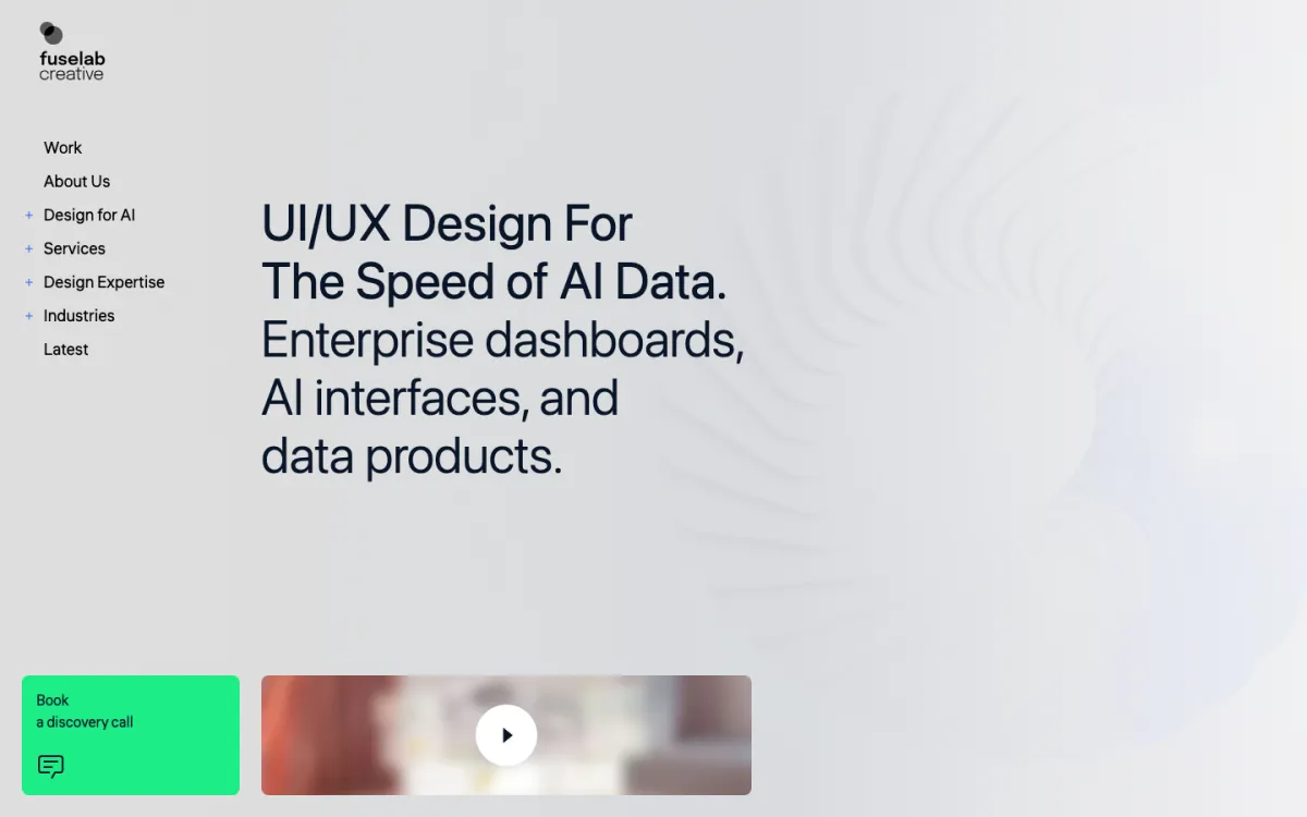 Fuselab Creative homepage