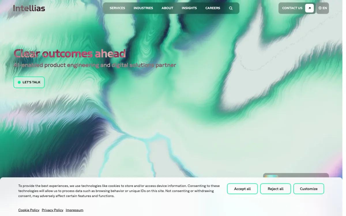 Intellias homepage
