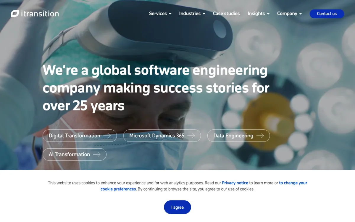 Itransition homepage