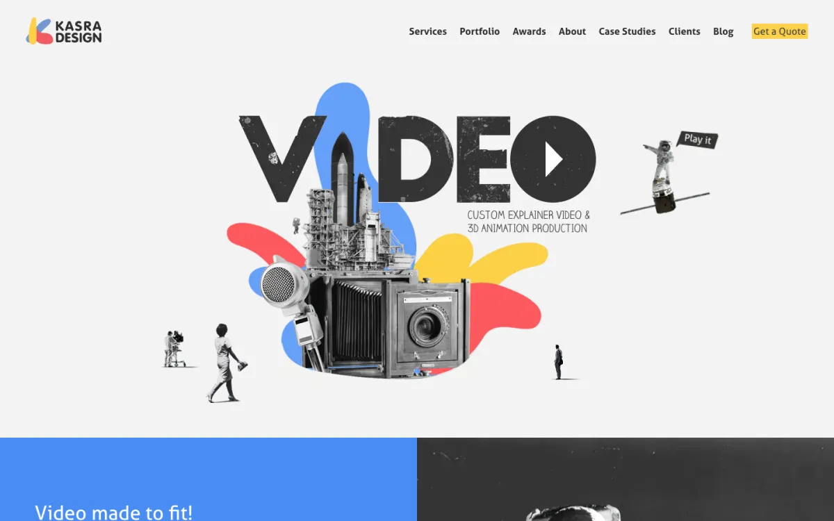 Kasra Design homepage
