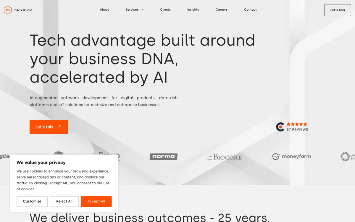 Merixstudio homepage