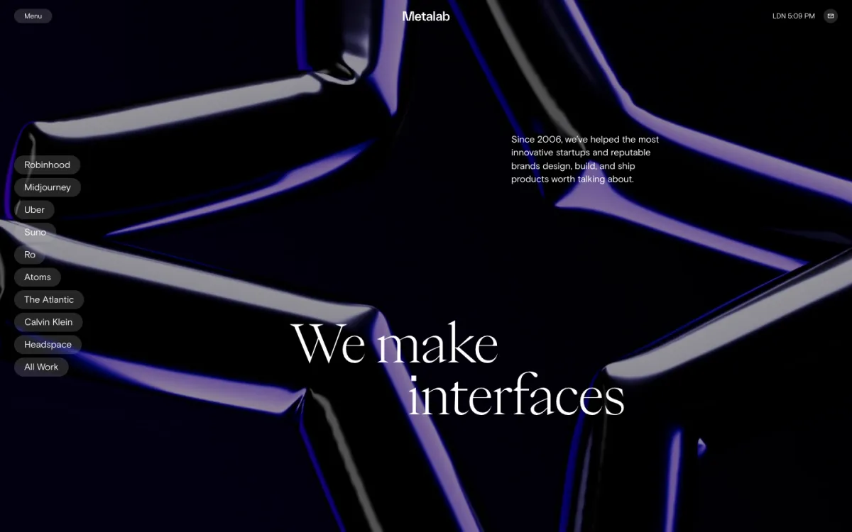 MetaLab homepage