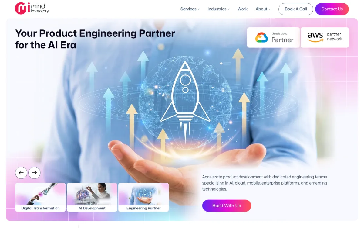 MindInventory homepage