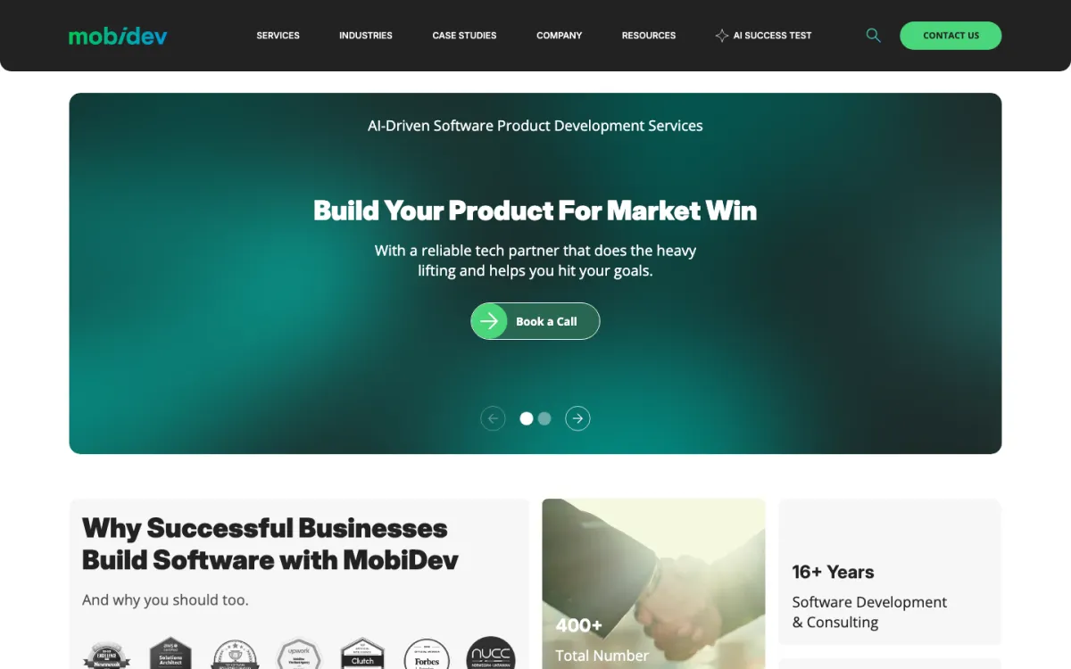MobiDev homepage