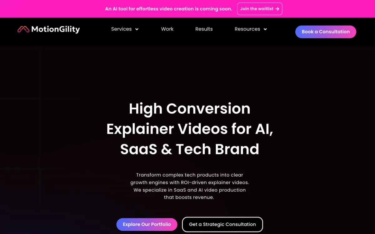 MotionGility homepage