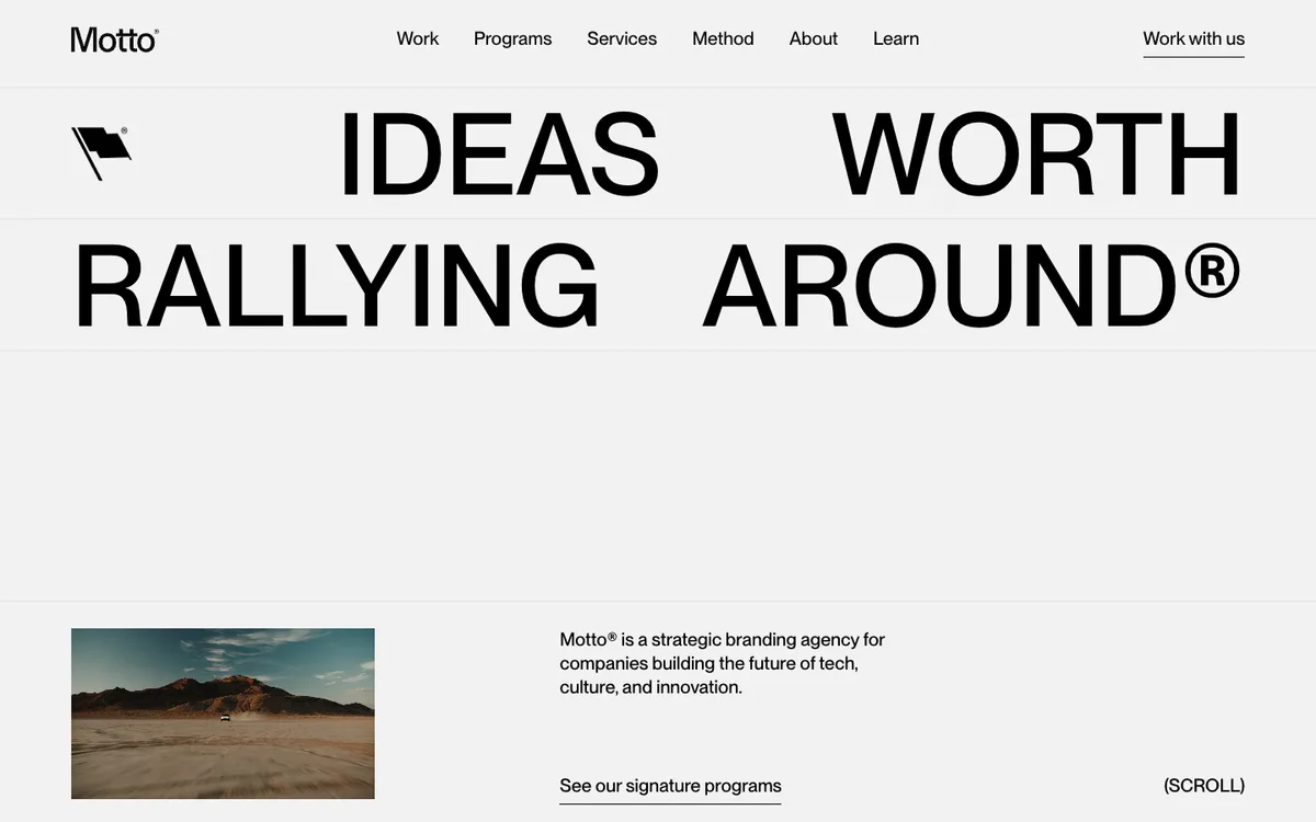 Motto homepage