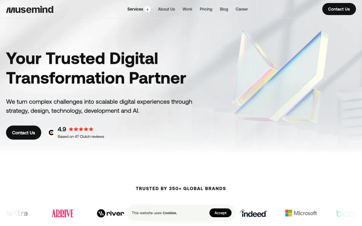 Musemind homepage