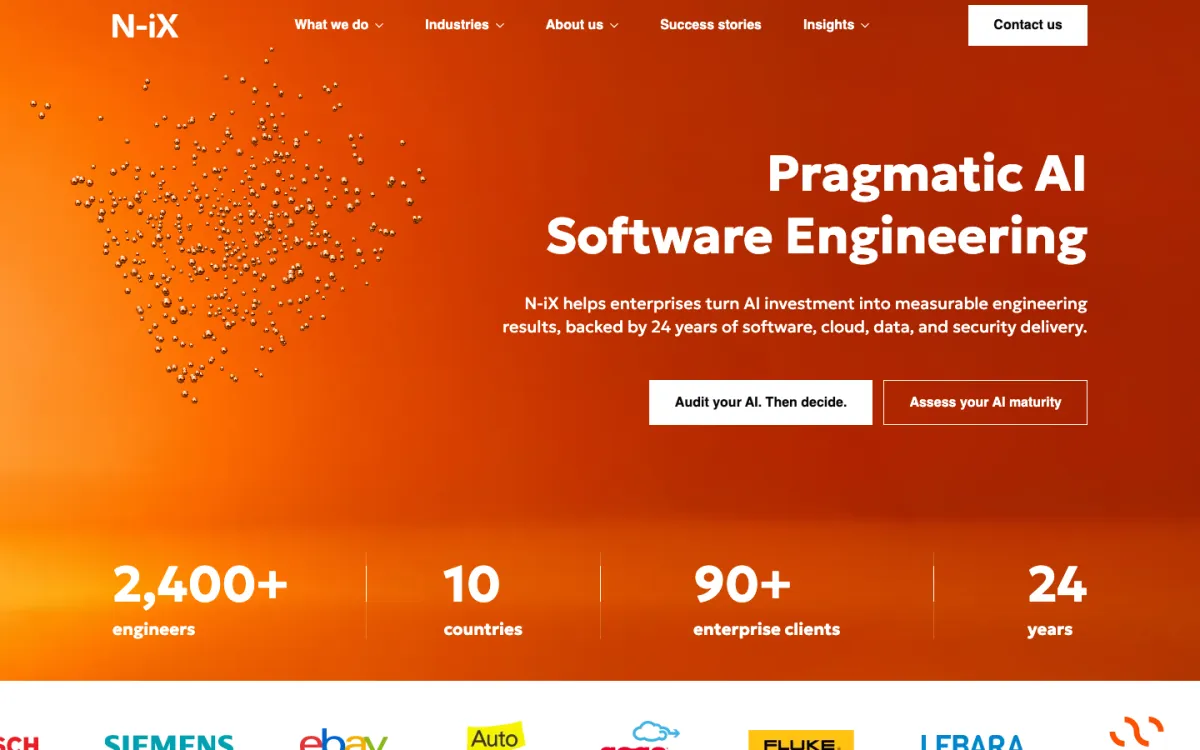 N-iX homepage