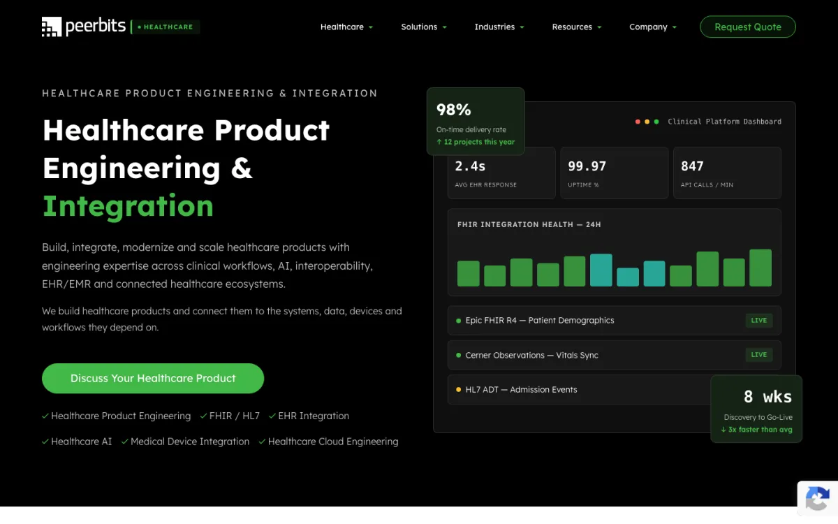 Peerbits homepage