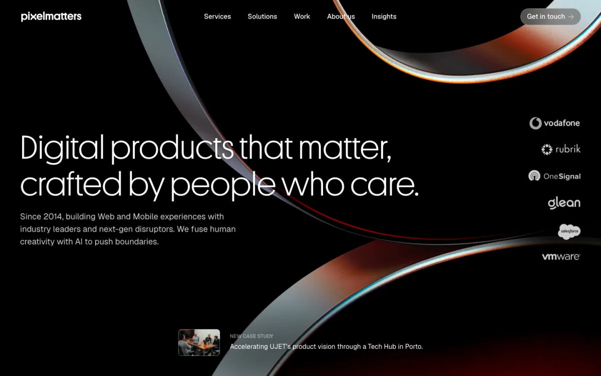 Pixelmatters homepage