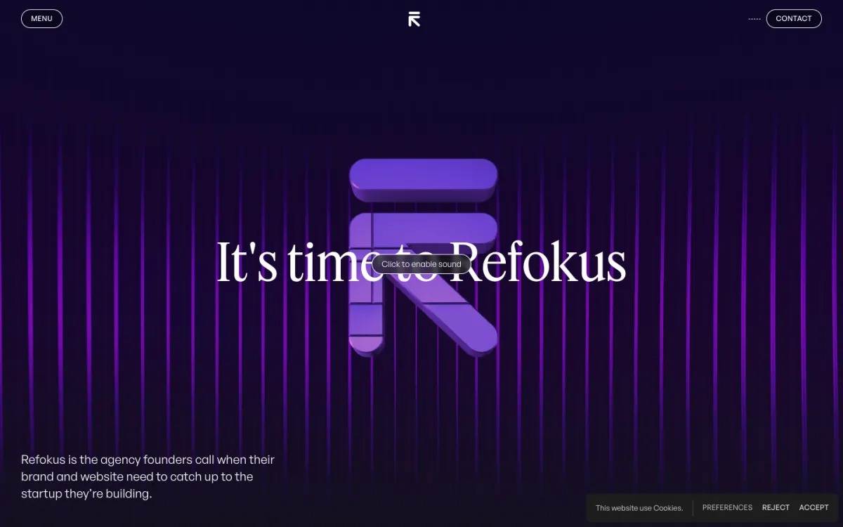 Refokus homepage