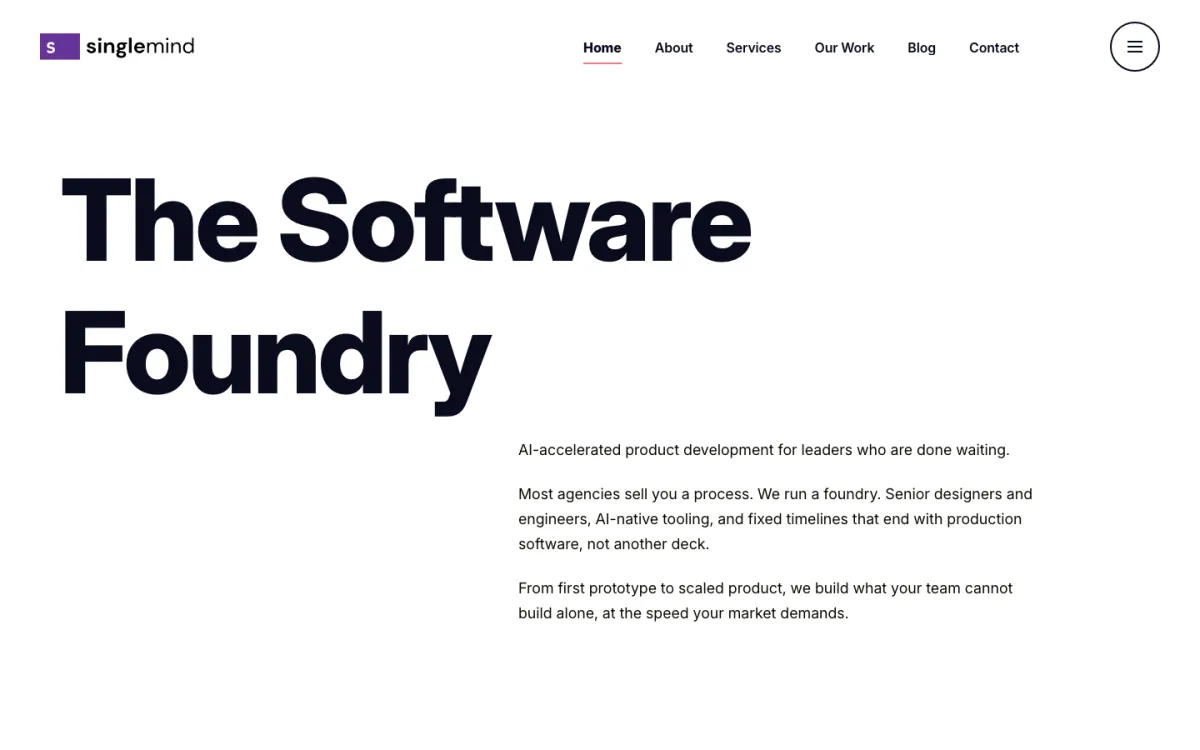 Singlemind homepage