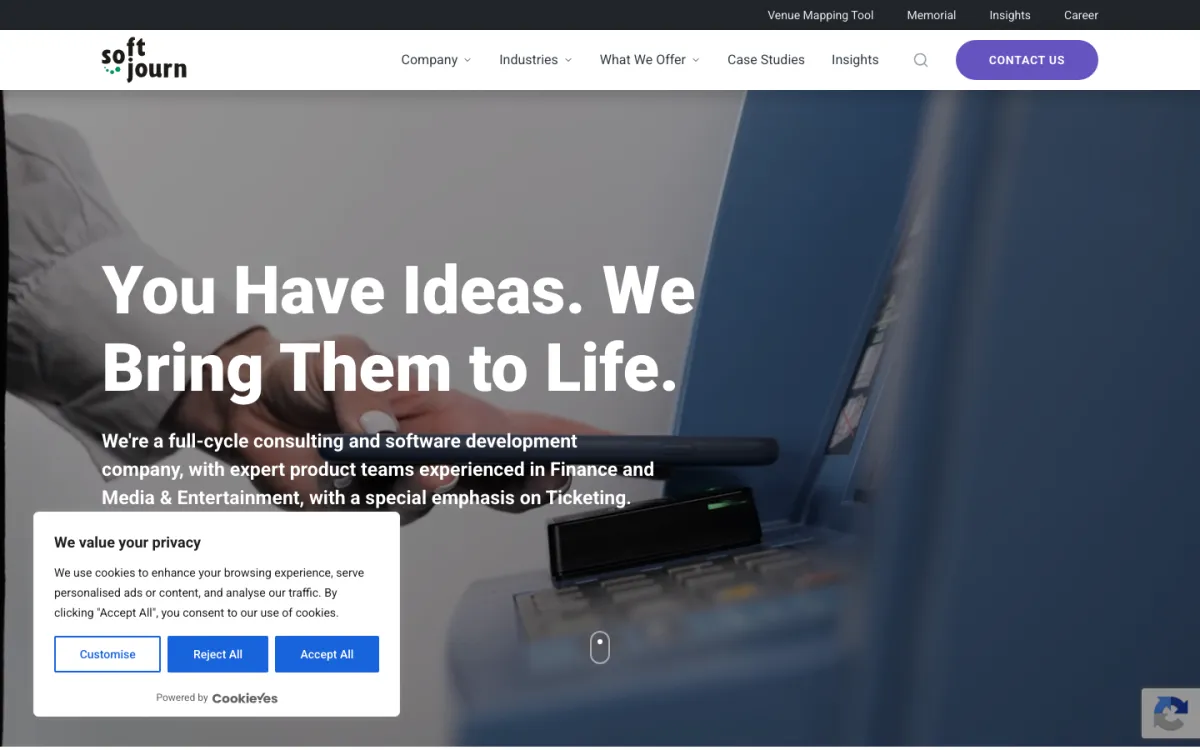 Softjourn homepage