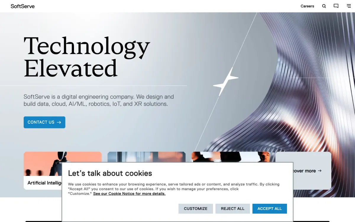 SoftServe homepage