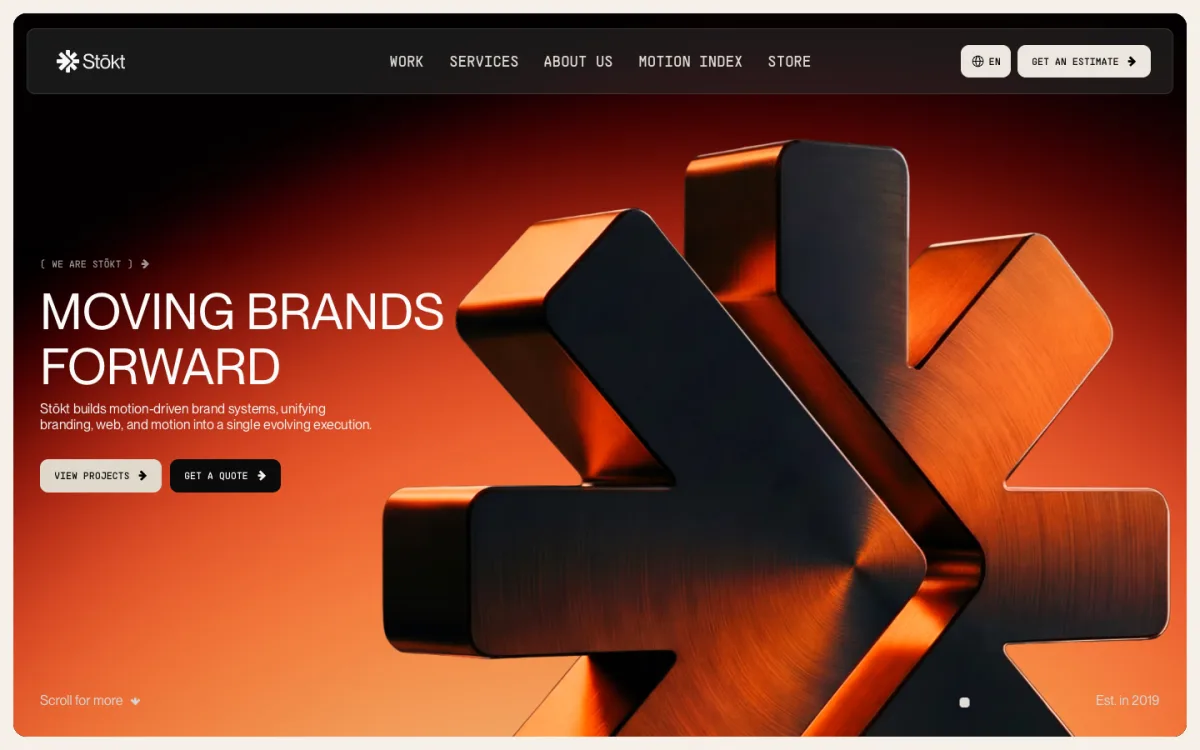 Stōkt homepage
