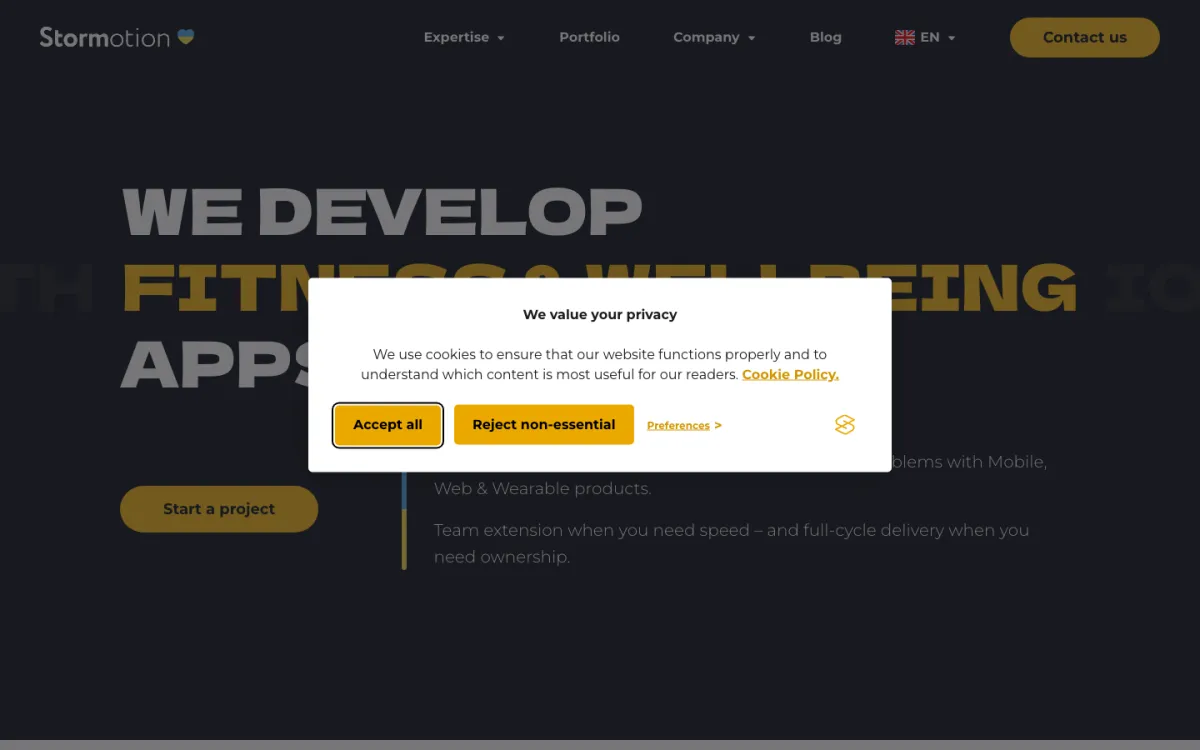 Stormotion homepage