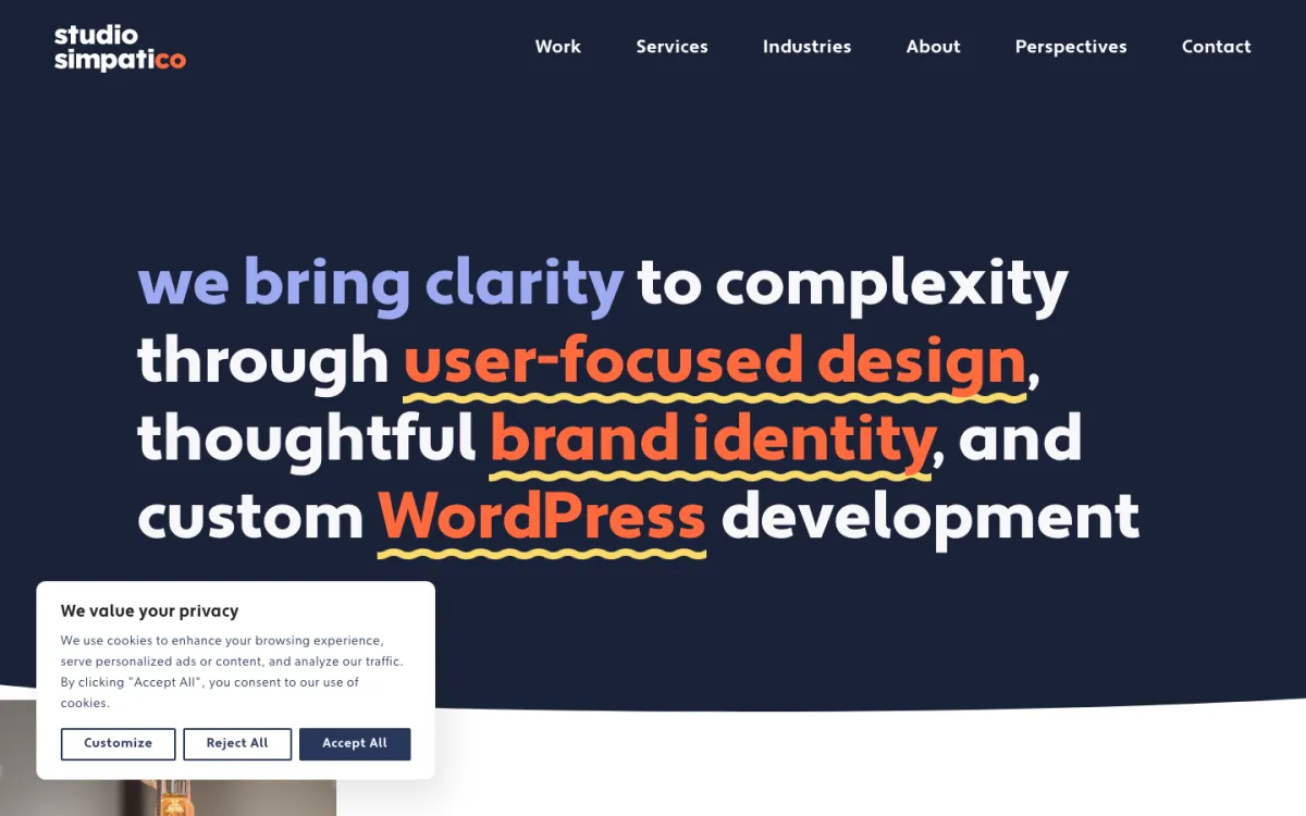 Studio Simpatico homepage