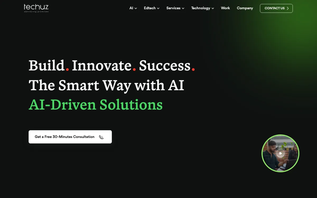 Techuz homepage