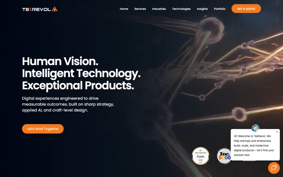 TekRevol homepage