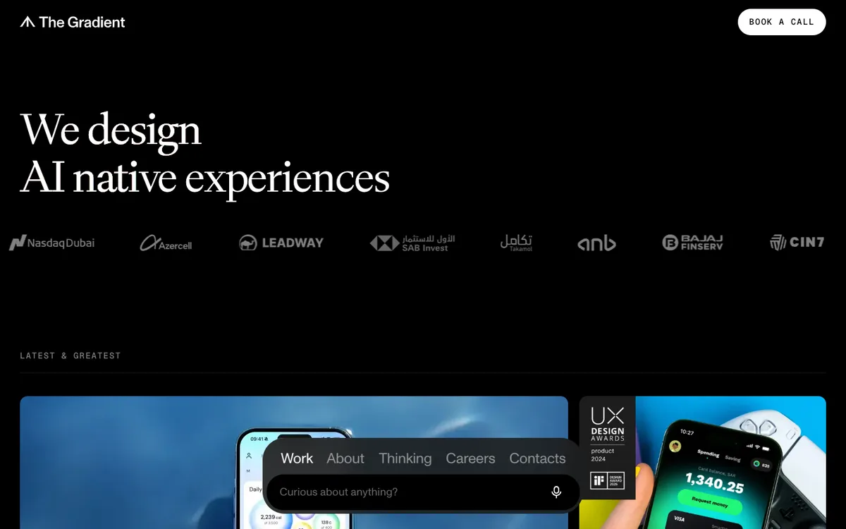 The Gradient homepage