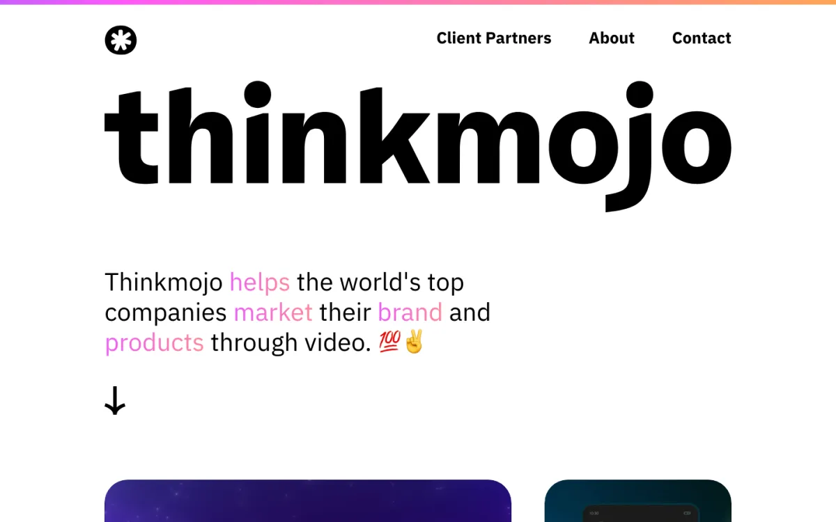 Thinkmojo homepage