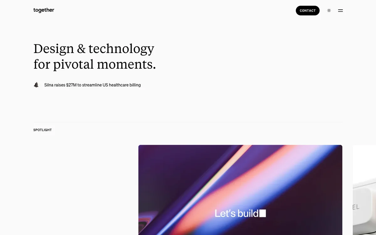Together homepage