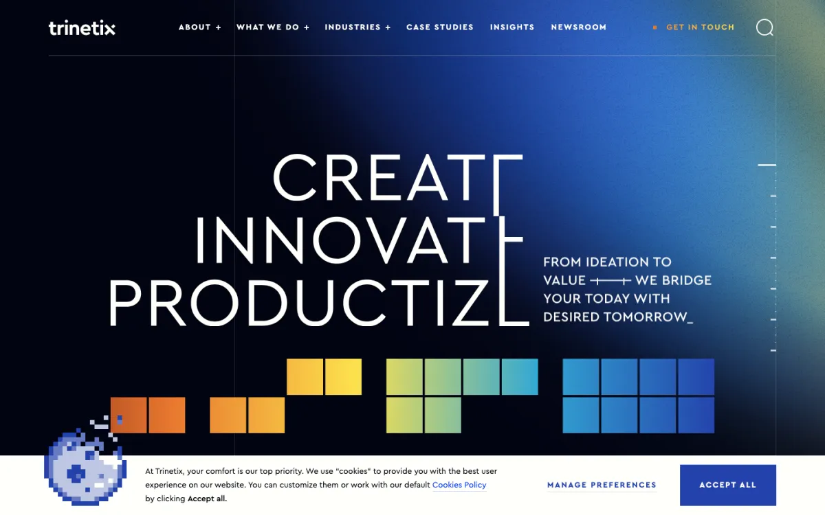 Trinetix homepage