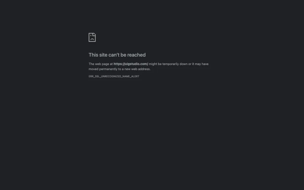 UIG Studio homepage