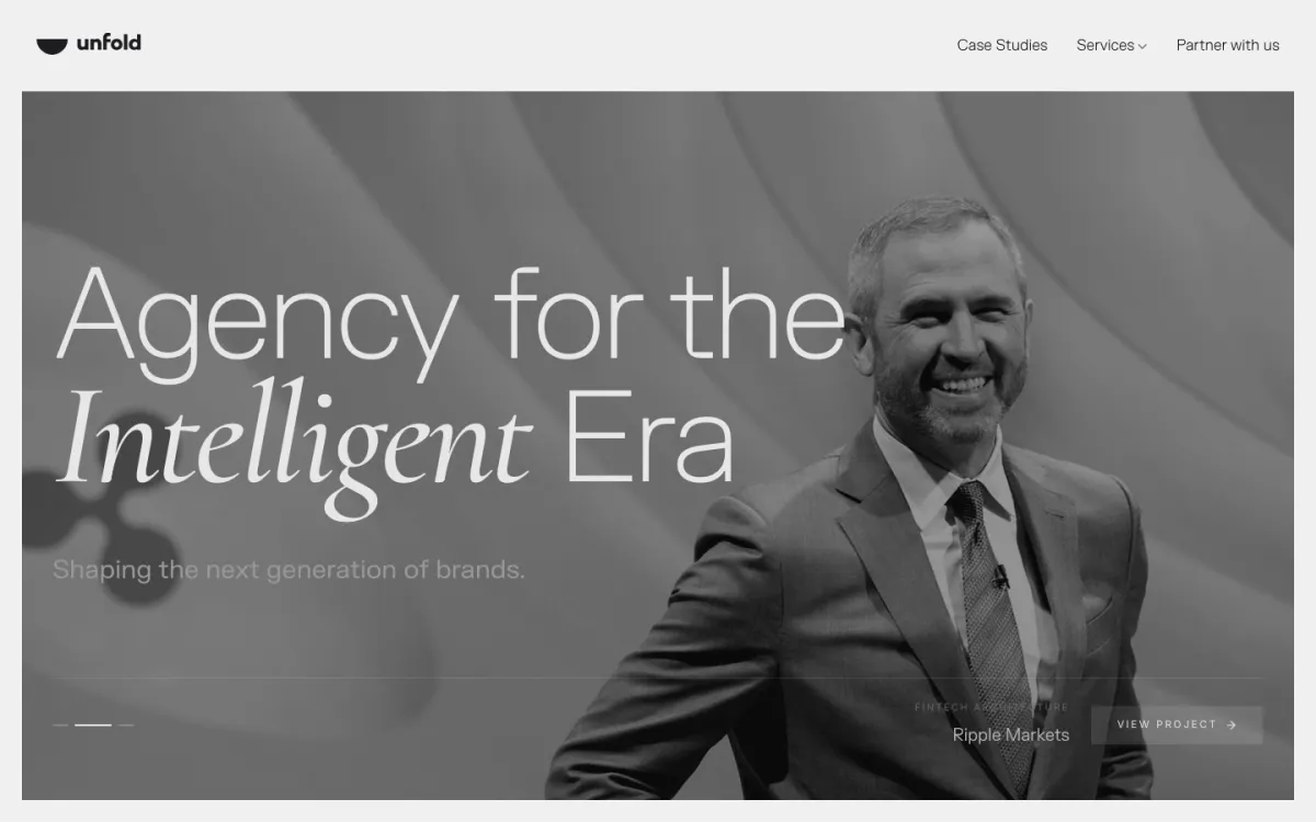 Unfold homepage