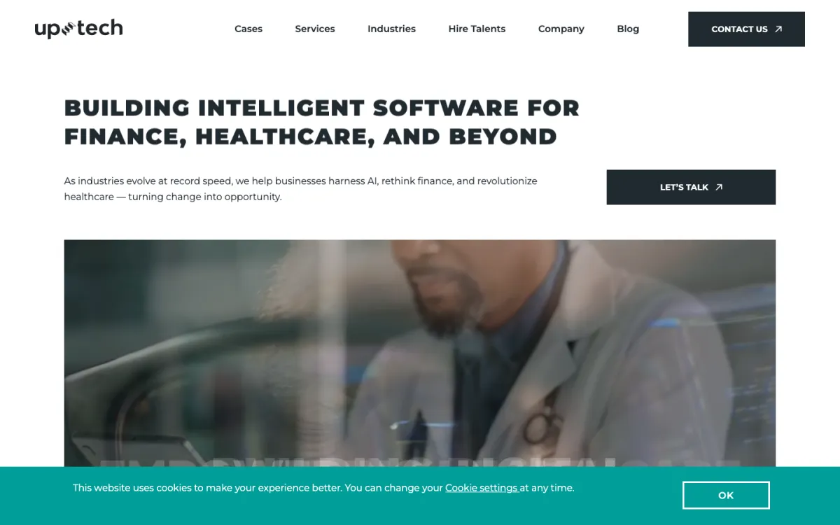 Uptech homepage