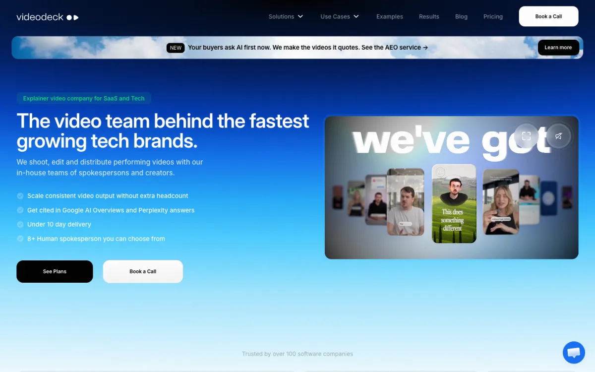 Videodeck homepage