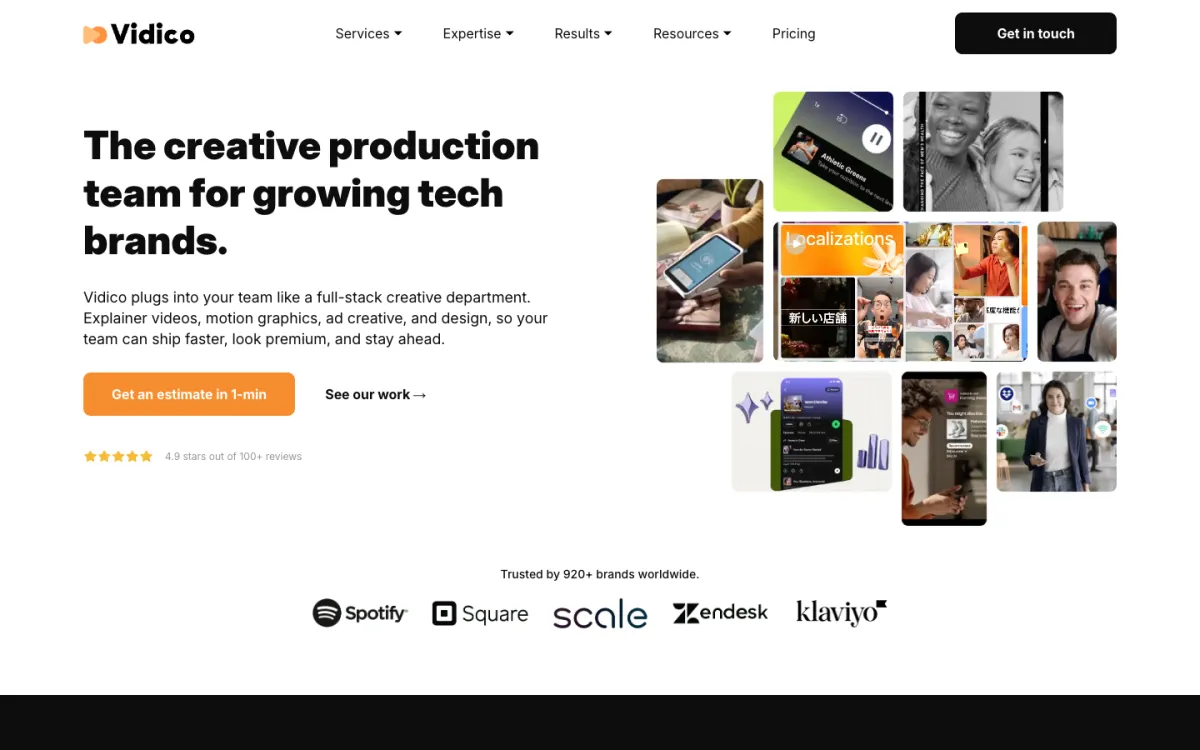 Vidico homepage